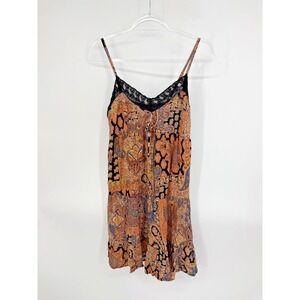 Angie Mini Dress Women's Size L Y2K 2000s 90s Boho Chic Hippie Earthy Quirky